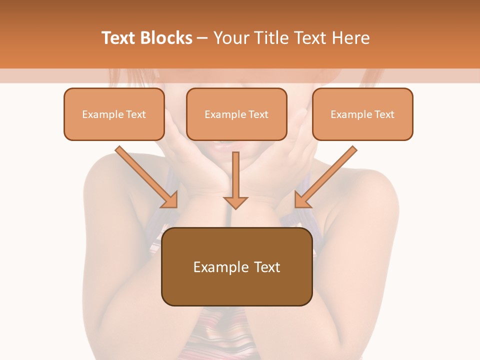 Little Girl With White Background PowerPoint Template