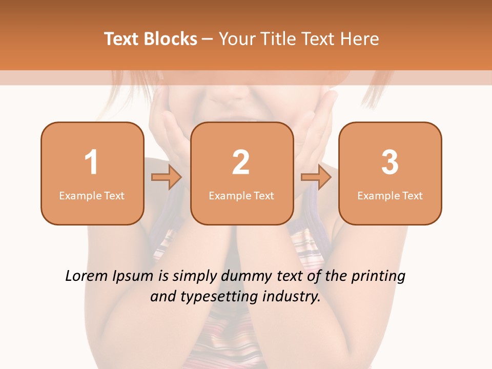 Little Girl With White Background PowerPoint Template