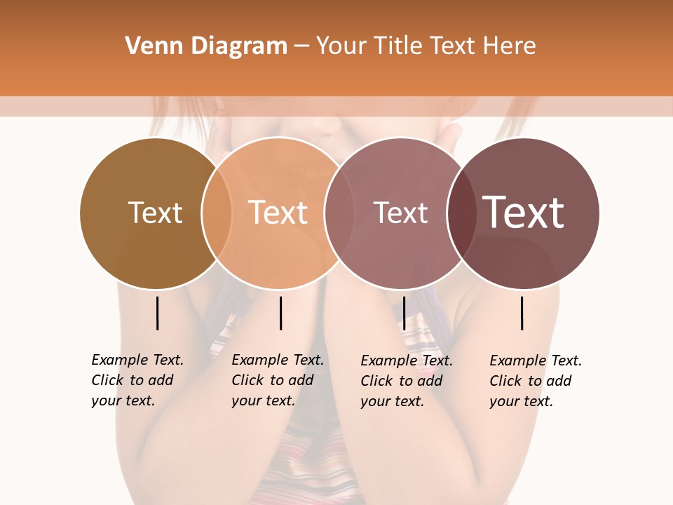 Little Girl With White Background PowerPoint Template