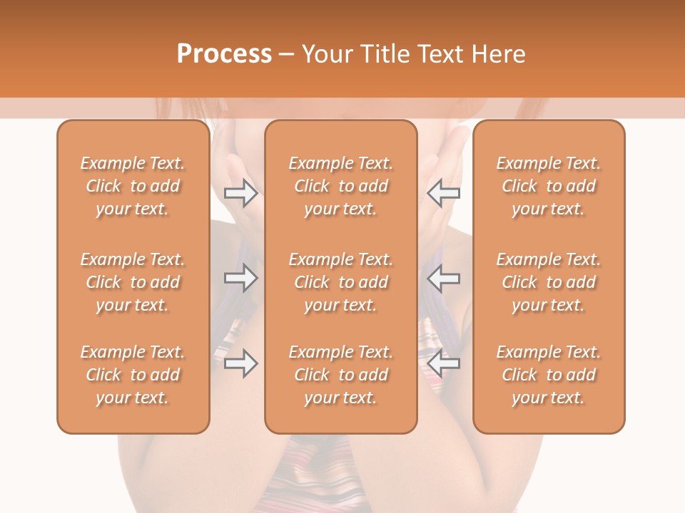 Little Girl With White Background PowerPoint Template