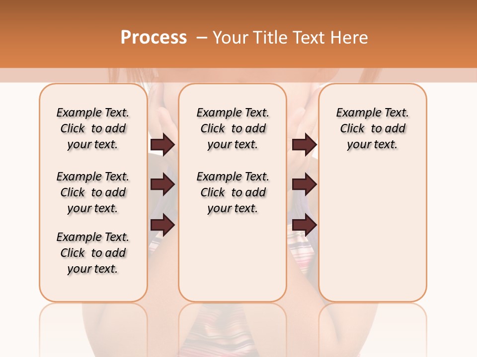 Little Girl With White Background PowerPoint Template