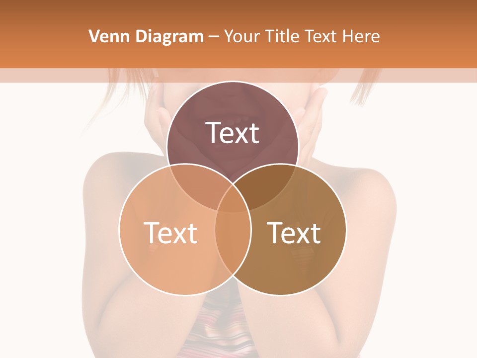 Little Girl With White Background PowerPoint Template