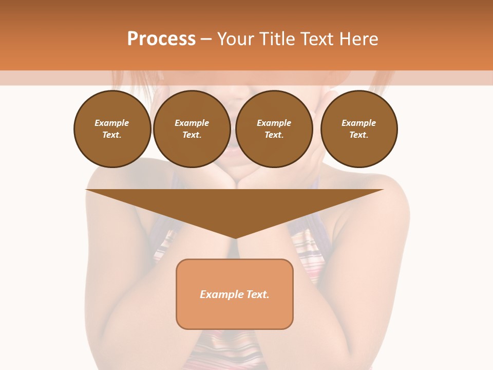 Little Girl With White Background PowerPoint Template