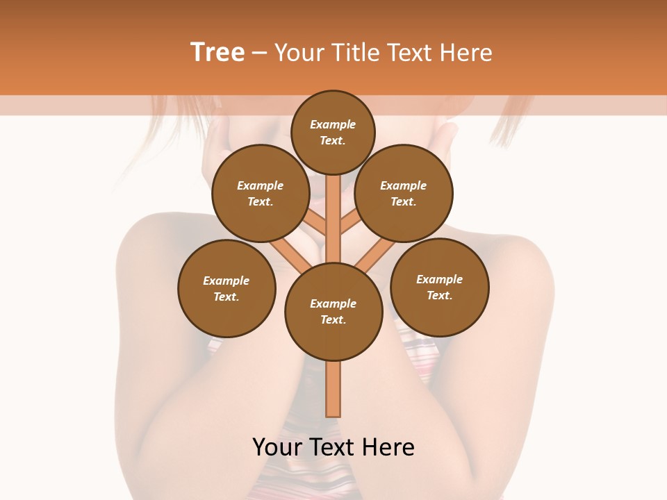 Little Girl With White Background PowerPoint Template