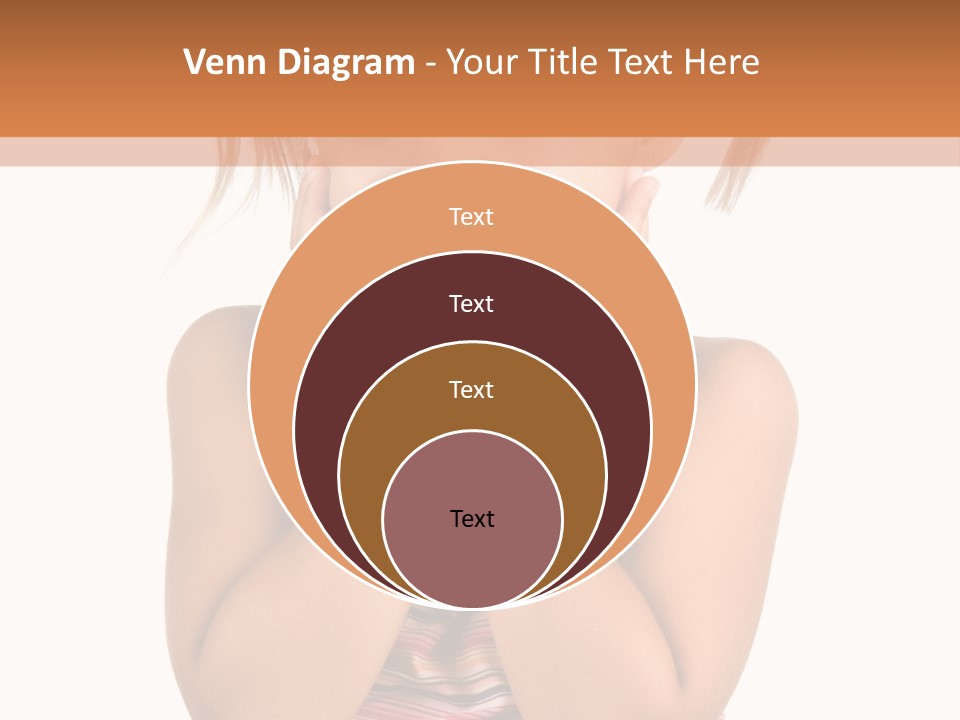 Little Girl With White Background PowerPoint Template