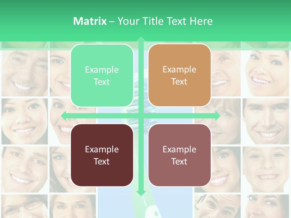 Faces Of Smiling People PowerPoint Template