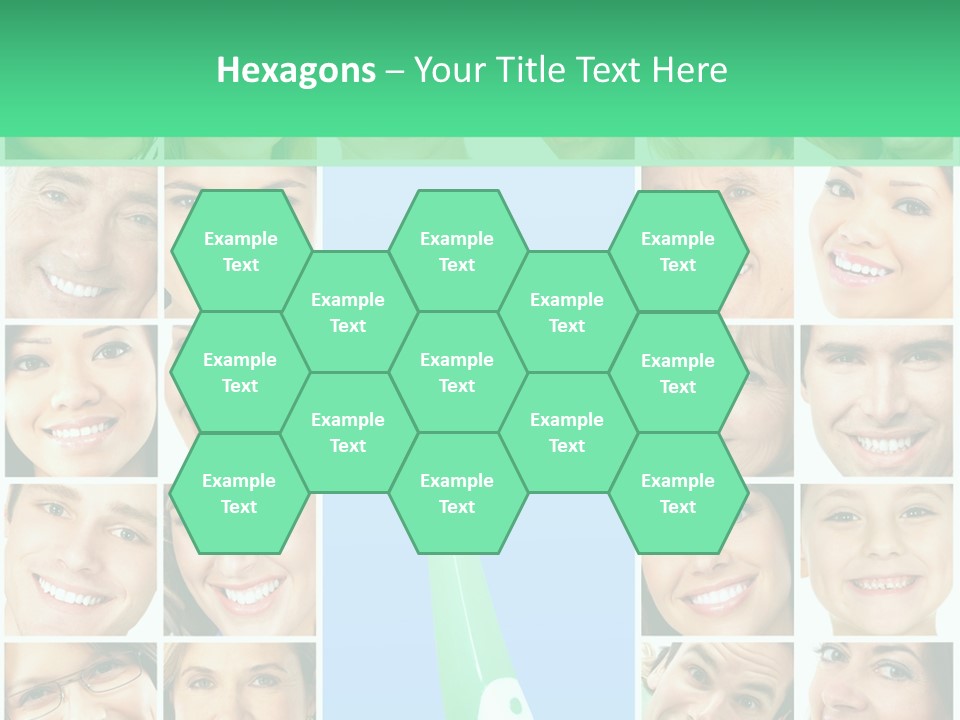 Faces Of Smiling People PowerPoint Template