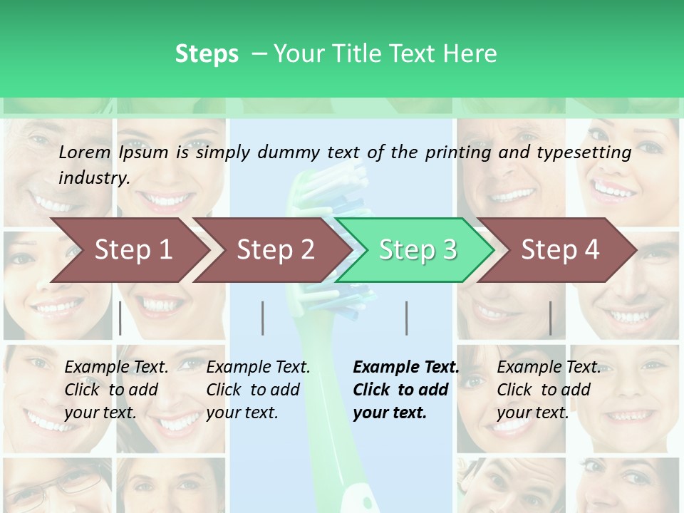 Faces Of Smiling People PowerPoint Template