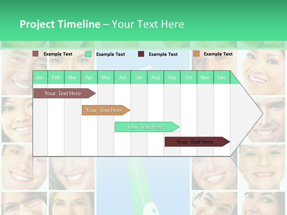Faces Of Smiling People PowerPoint Template