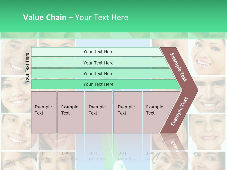 Faces Of Smiling People PowerPoint Template