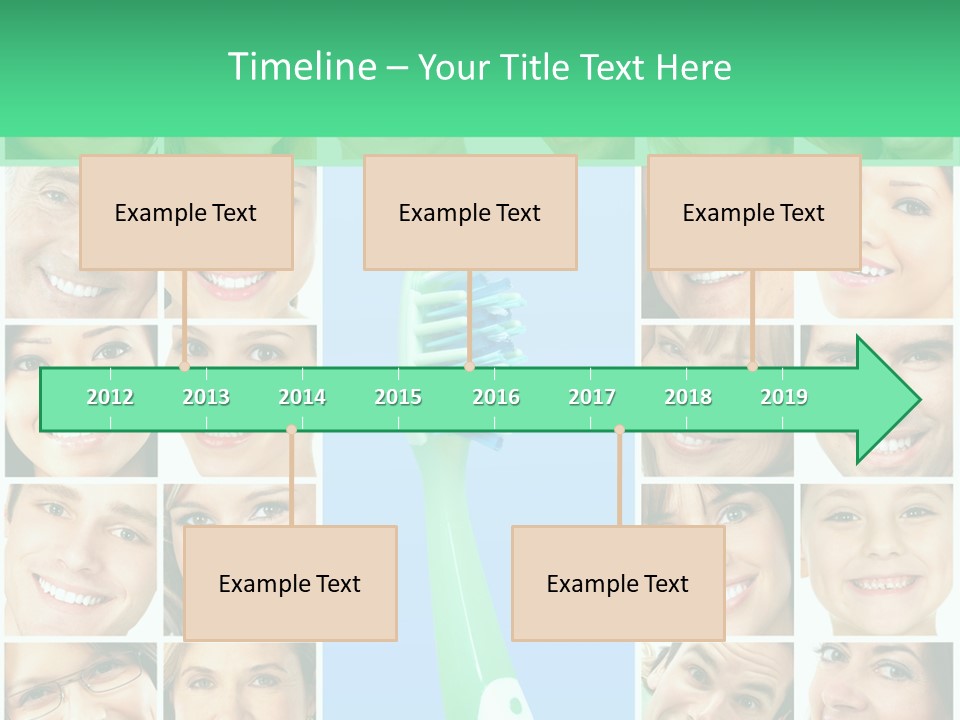 Faces Of Smiling People PowerPoint Template