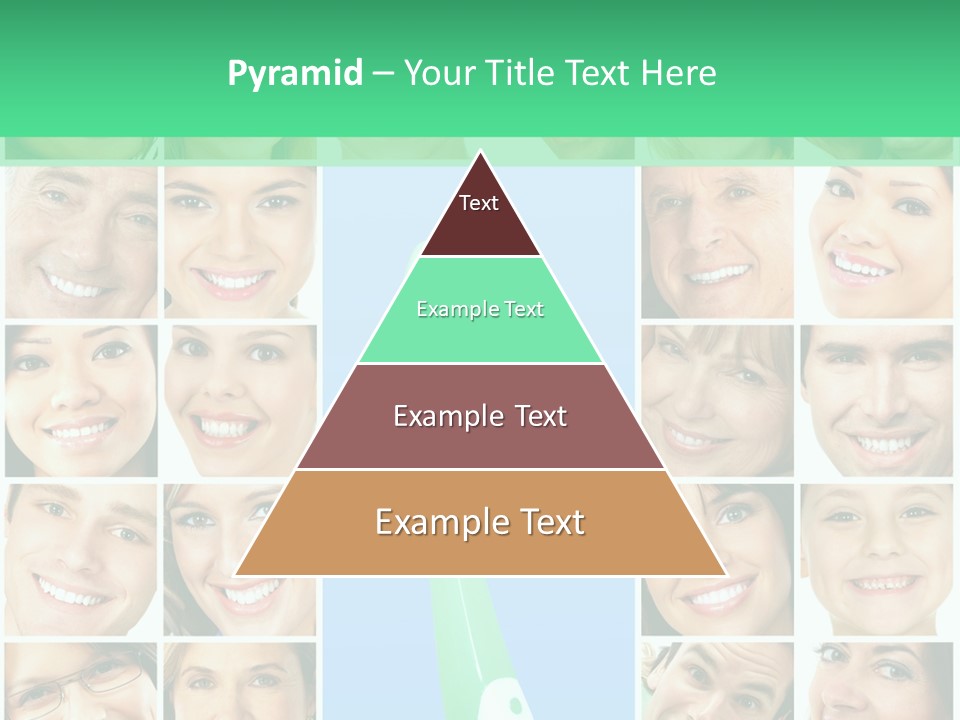 Faces Of Smiling People PowerPoint Template