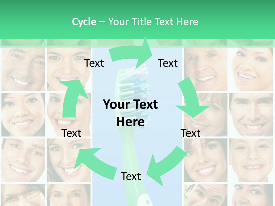 Faces Of Smiling People PowerPoint Template