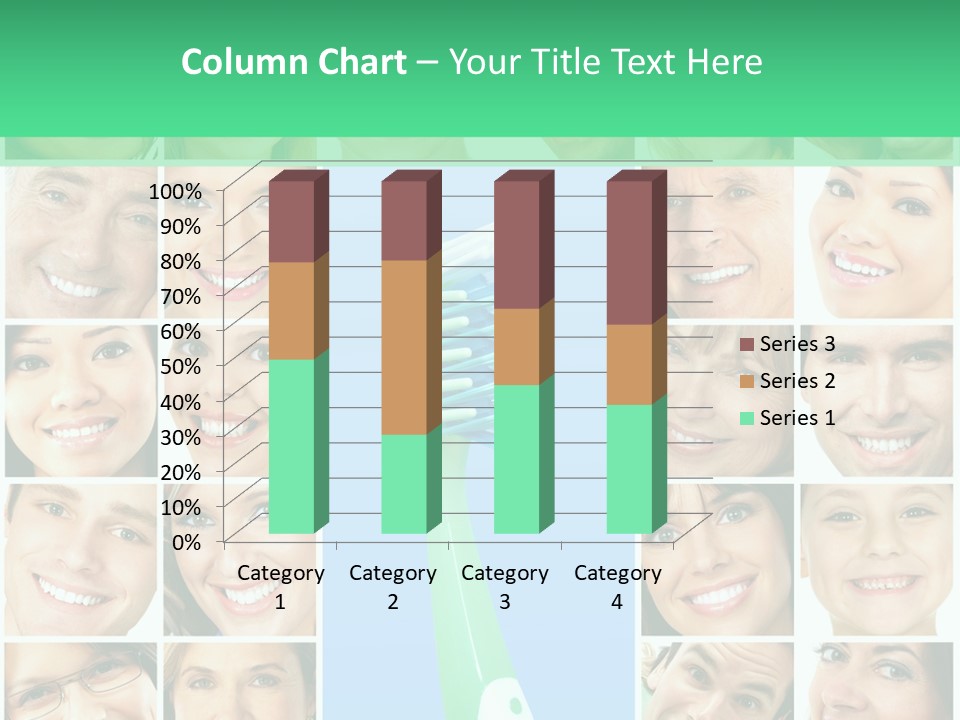 Faces Of Smiling People PowerPoint Template