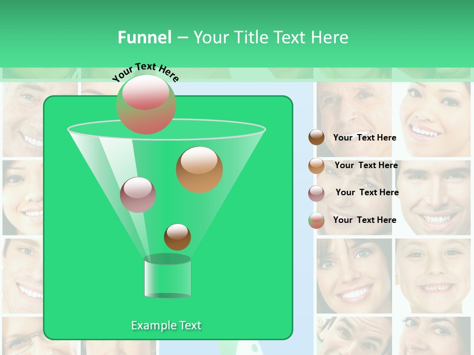 Faces Of Smiling People PowerPoint Template