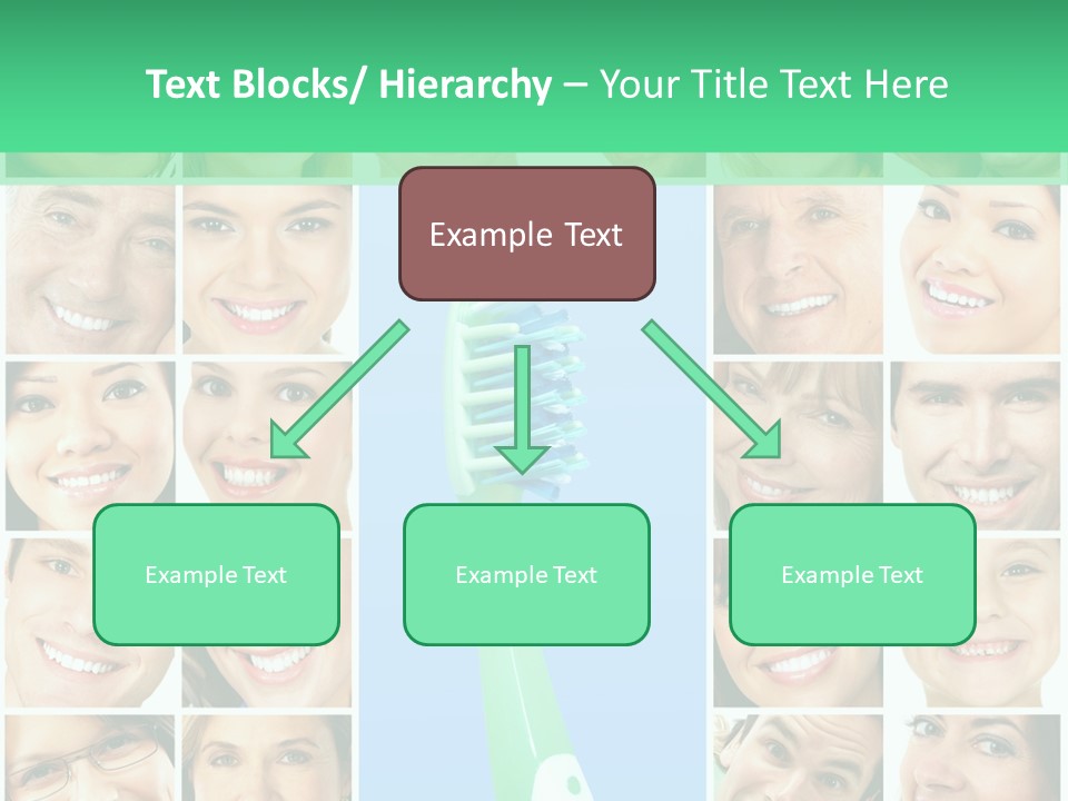 Faces Of Smiling People PowerPoint Template