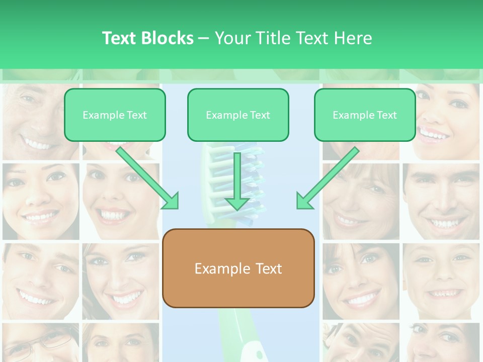 Faces Of Smiling People PowerPoint Template