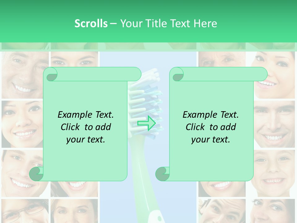 Faces Of Smiling People PowerPoint Template