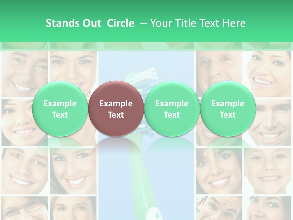 Faces Of Smiling People PowerPoint Template