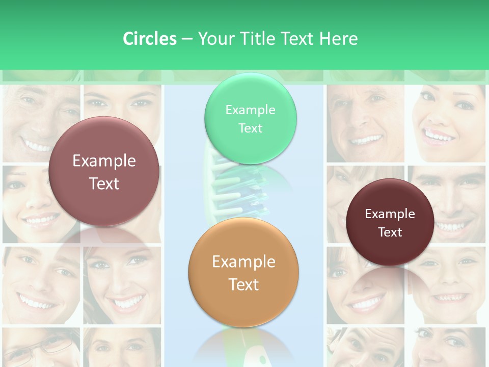 Faces Of Smiling People PowerPoint Template