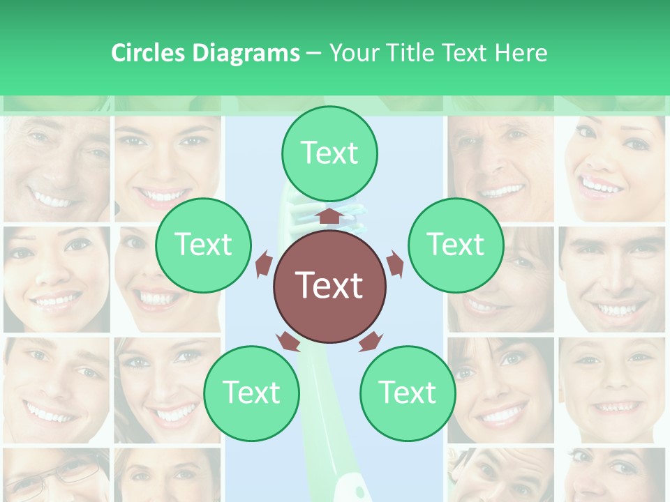 Faces Of Smiling People PowerPoint Template