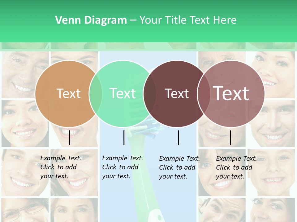 Faces Of Smiling People PowerPoint Template