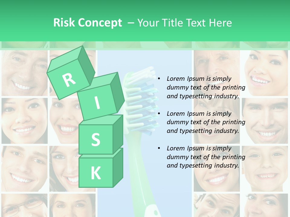 Faces Of Smiling People PowerPoint Template