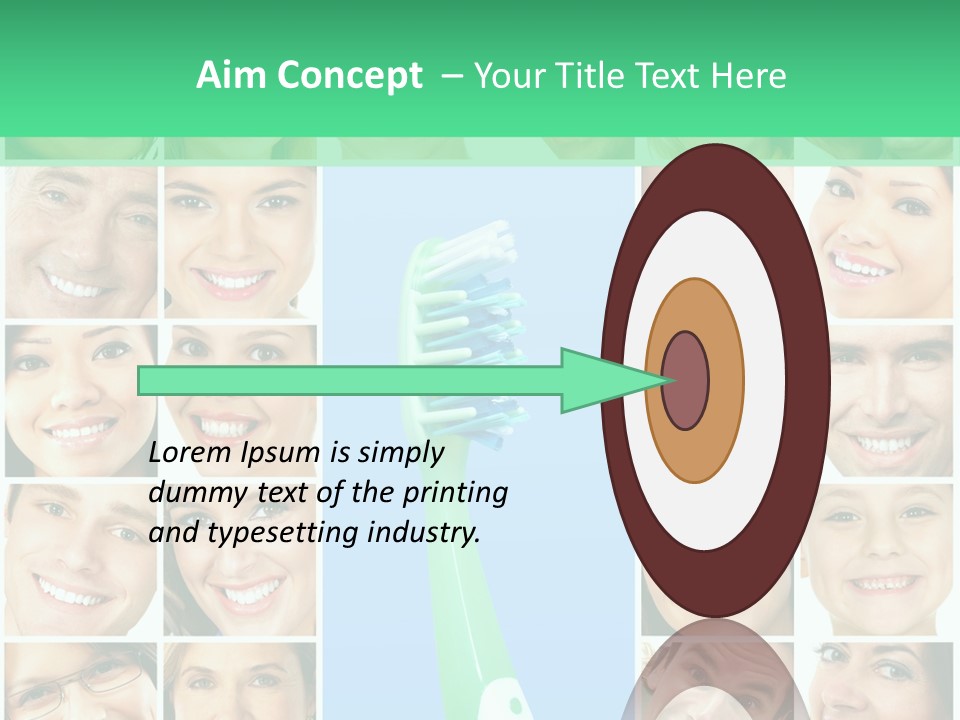 Faces Of Smiling People PowerPoint Template