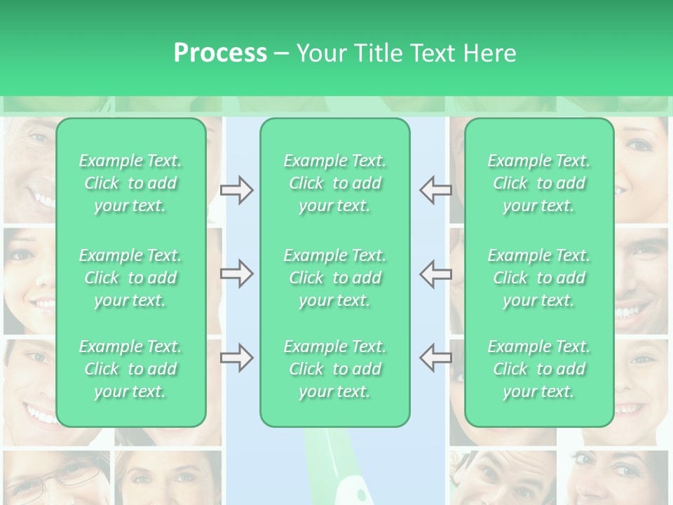 Faces Of Smiling People PowerPoint Template