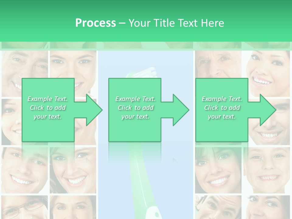 Faces Of Smiling People PowerPoint Template