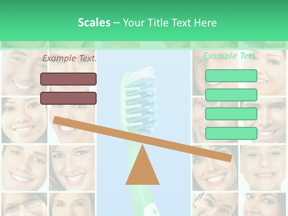 Faces Of Smiling People PowerPoint Template