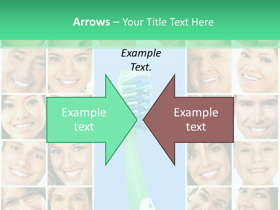 Faces Of Smiling People PowerPoint Template