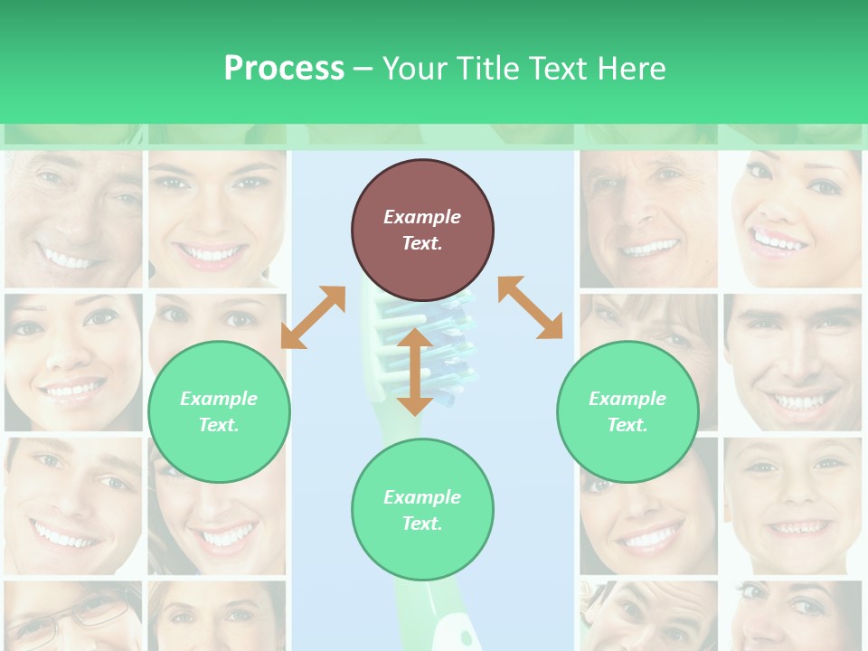 Faces Of Smiling People PowerPoint Template