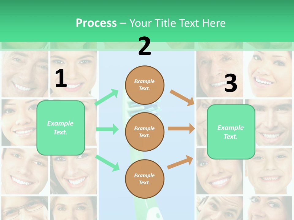 Faces Of Smiling People PowerPoint Template