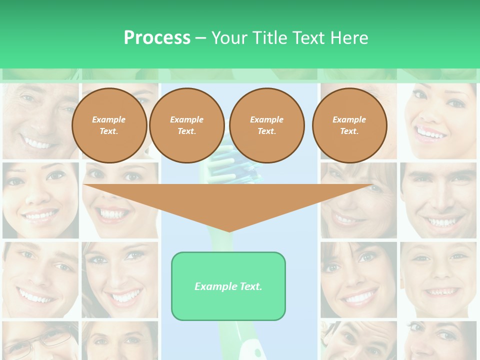 Faces Of Smiling People PowerPoint Template