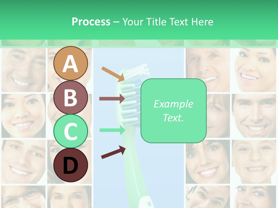 Faces Of Smiling People PowerPoint Template