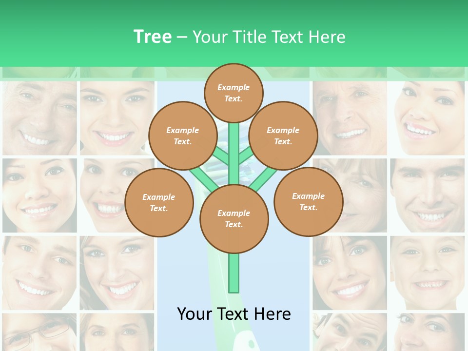 Faces Of Smiling People PowerPoint Template