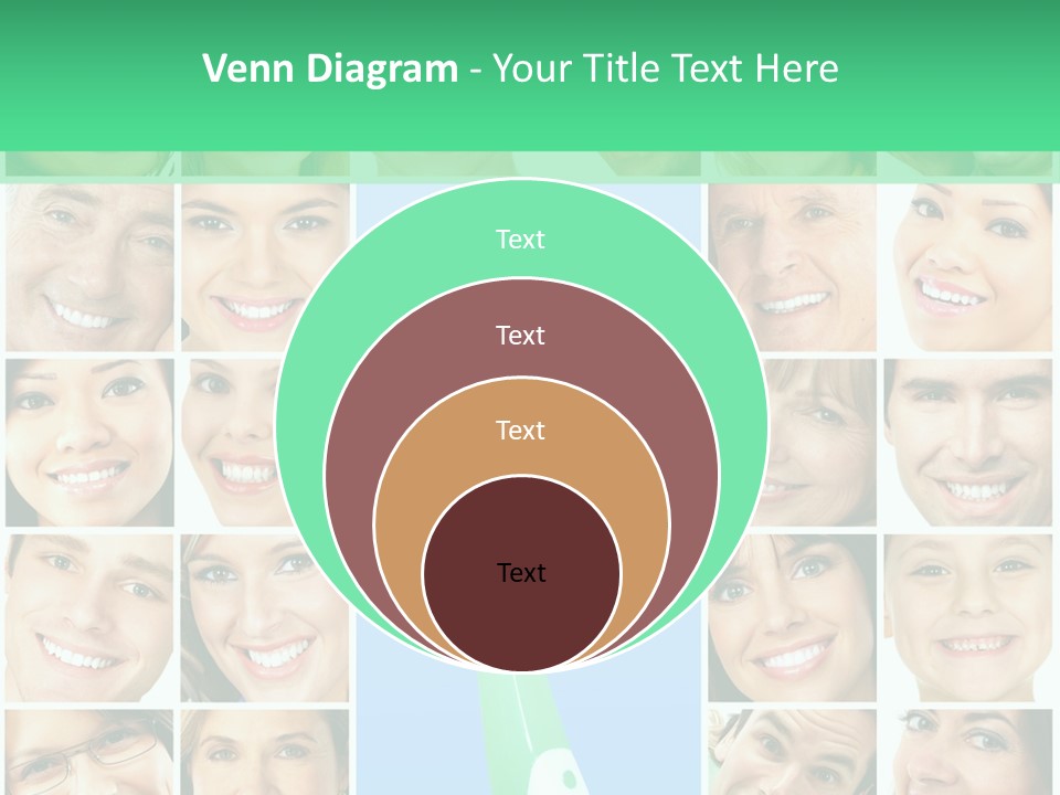 Faces Of Smiling People PowerPoint Template