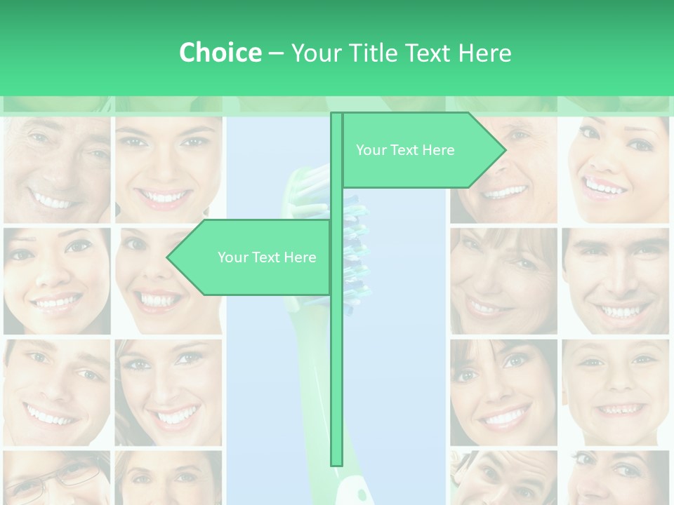 Faces Of Smiling People PowerPoint Template