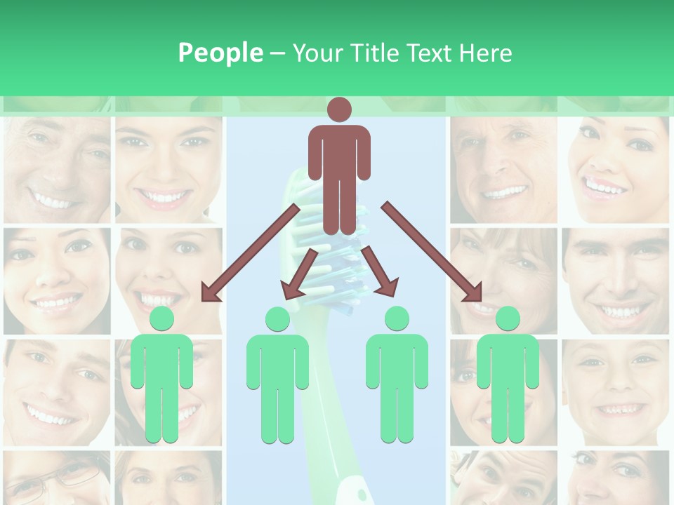 Faces Of Smiling People PowerPoint Template