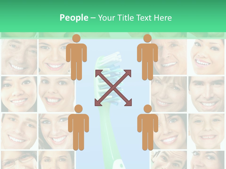 Faces Of Smiling People PowerPoint Template