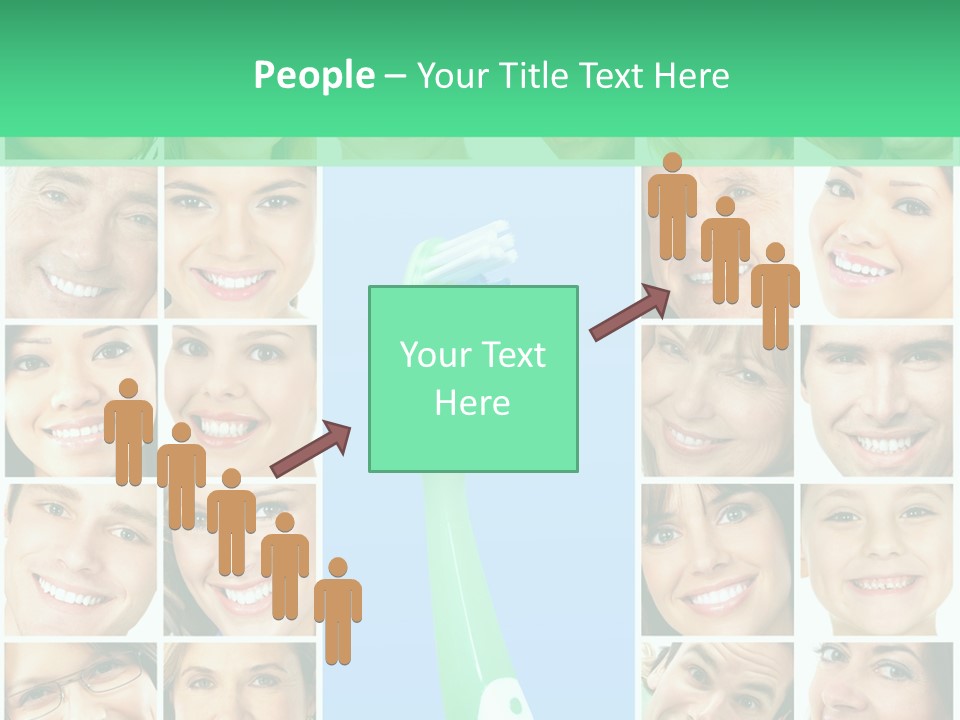 Faces Of Smiling People PowerPoint Template