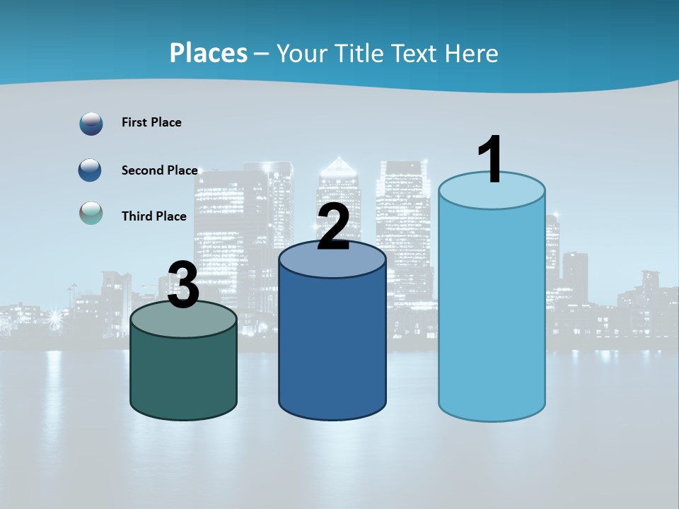 Night Skyline PowerPoint Template