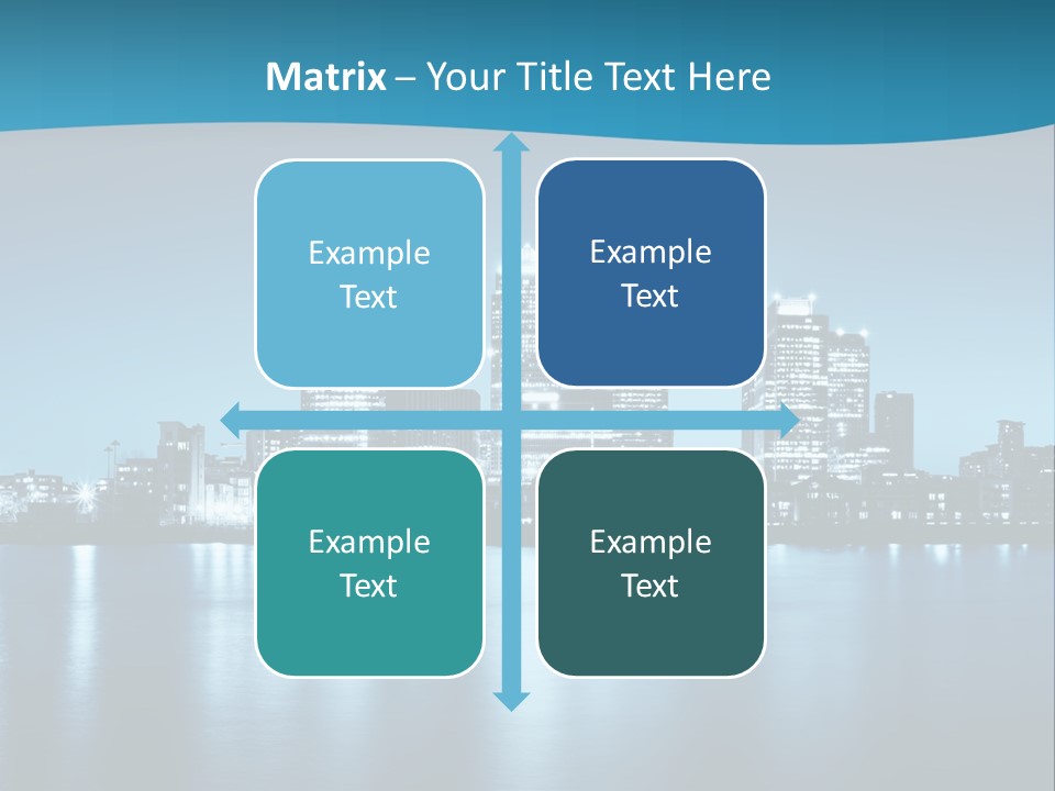 Night Skyline PowerPoint Template