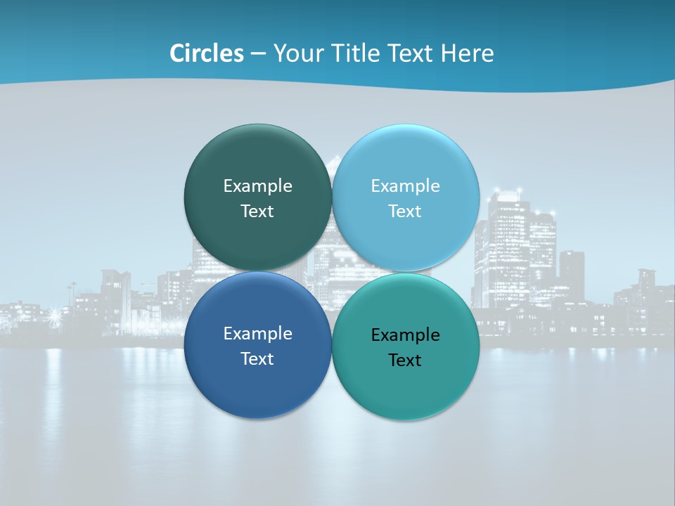 Night Skyline PowerPoint Template