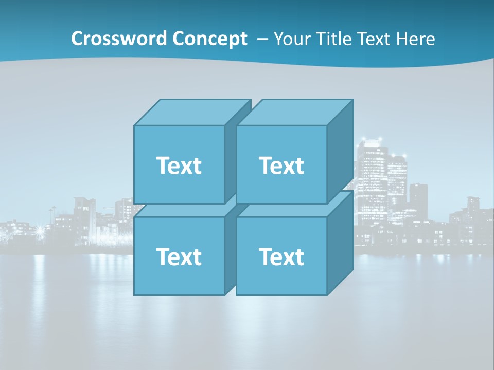 Night Skyline PowerPoint Template