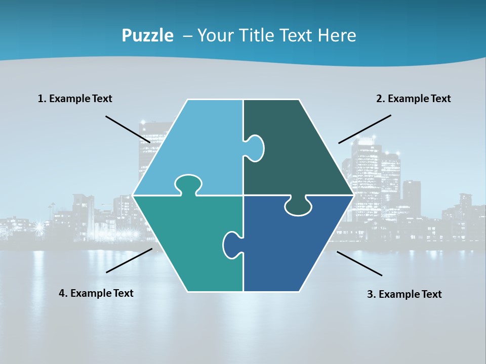 Night Skyline PowerPoint Template