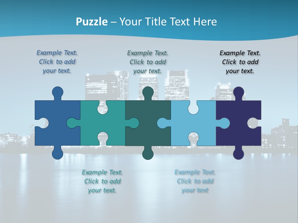 Night Skyline PowerPoint Template