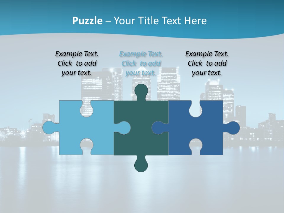 Night Skyline PowerPoint Template