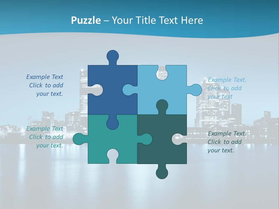 Night Skyline PowerPoint Template